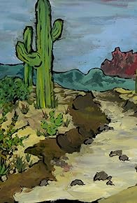 Cactus desert painting